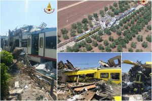 scontro treni puglia