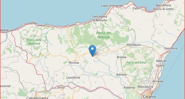 Terremoto ML 2.1 il 16-10-2024 ore 18:05:34 a 3 km W Troina (EN)